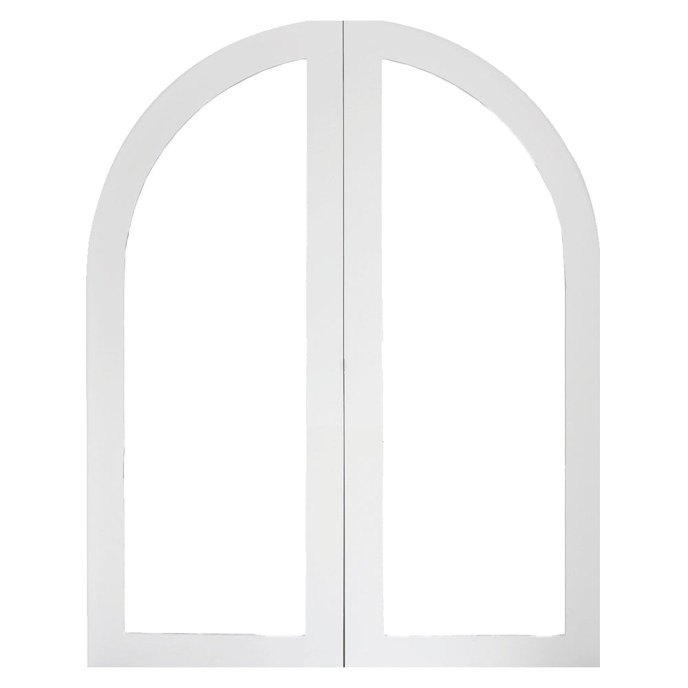 Byron Arched Double Front Door complete set