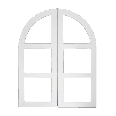 Suzie Arched Double Front Door complete set