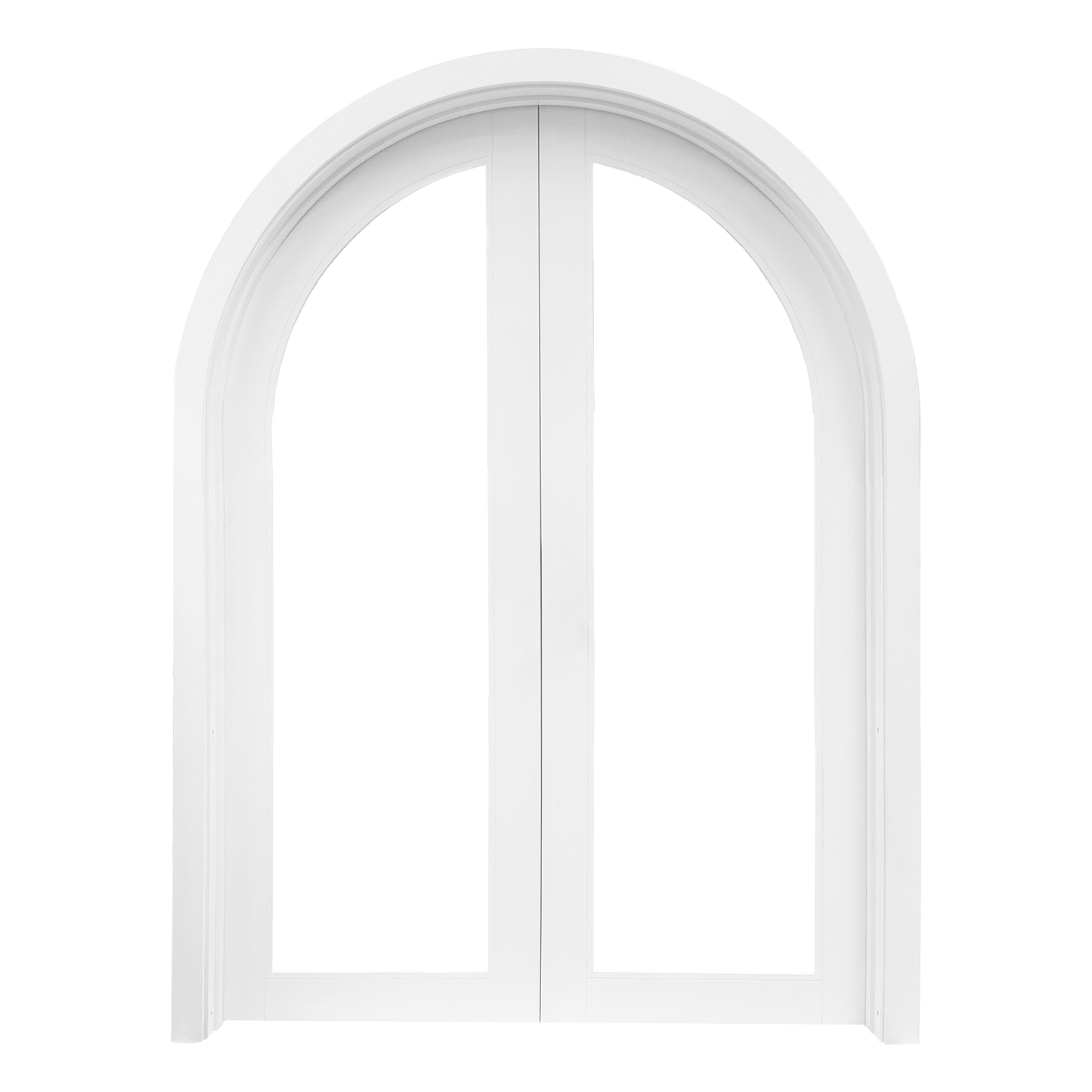 Byron Arched Double Front Door complete set