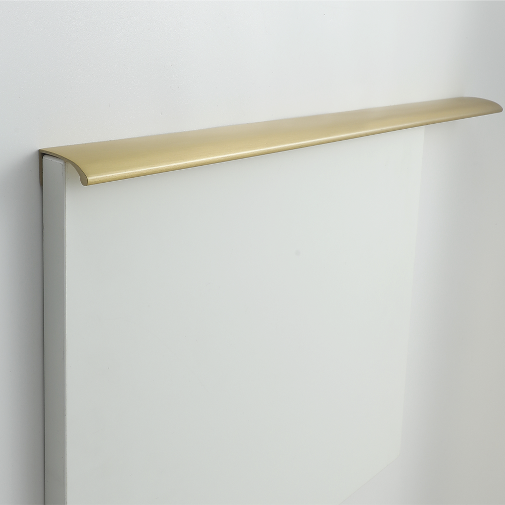 Deluge Solid Brushed Brass Pull Handle