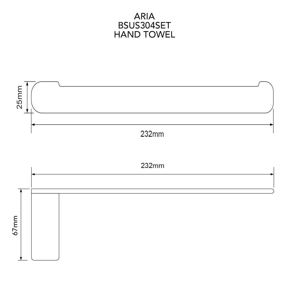 Aria Brass Bathroom 4 Piece Hardware Set