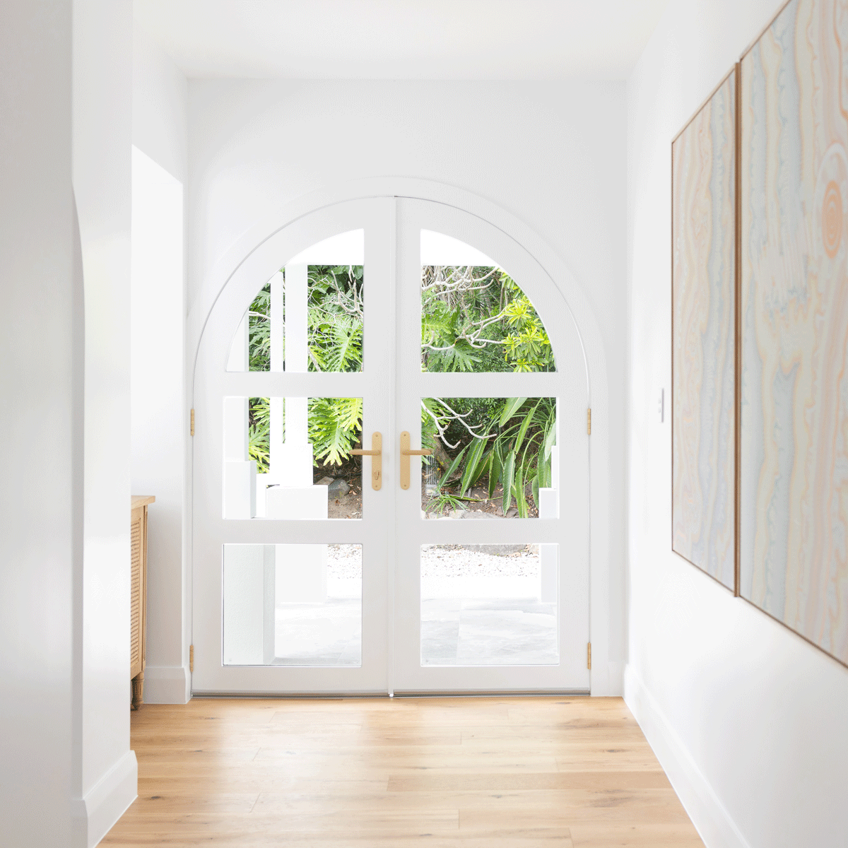 Suzie Arched Double Front Door complete set