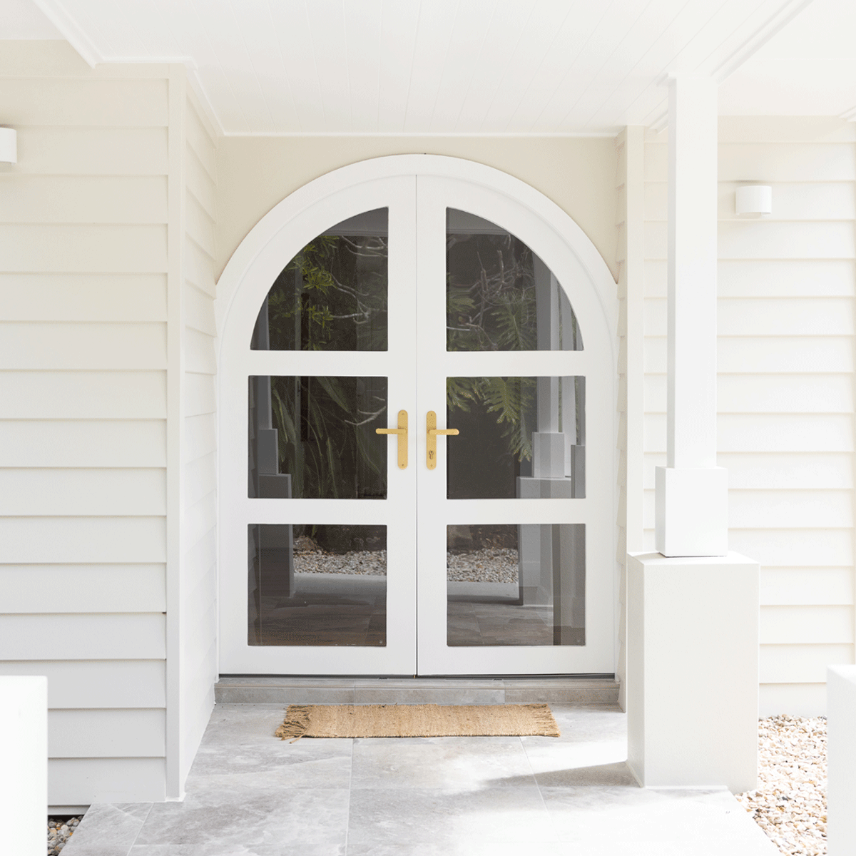 Suzie Arched Double Front Door complete set