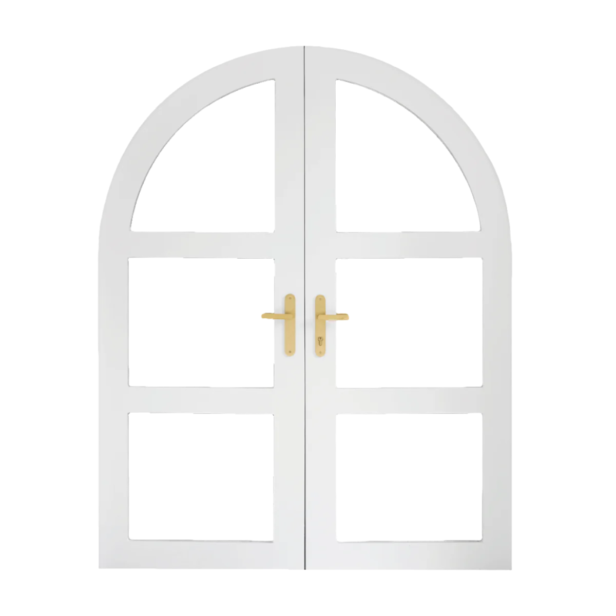 Suzie Arched Double Front Door complete set