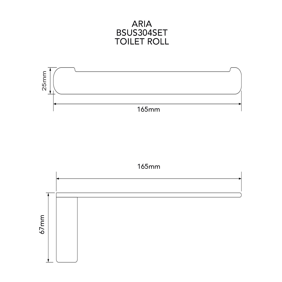 Aria Brass Bathroom 4 Piece Hardware Set