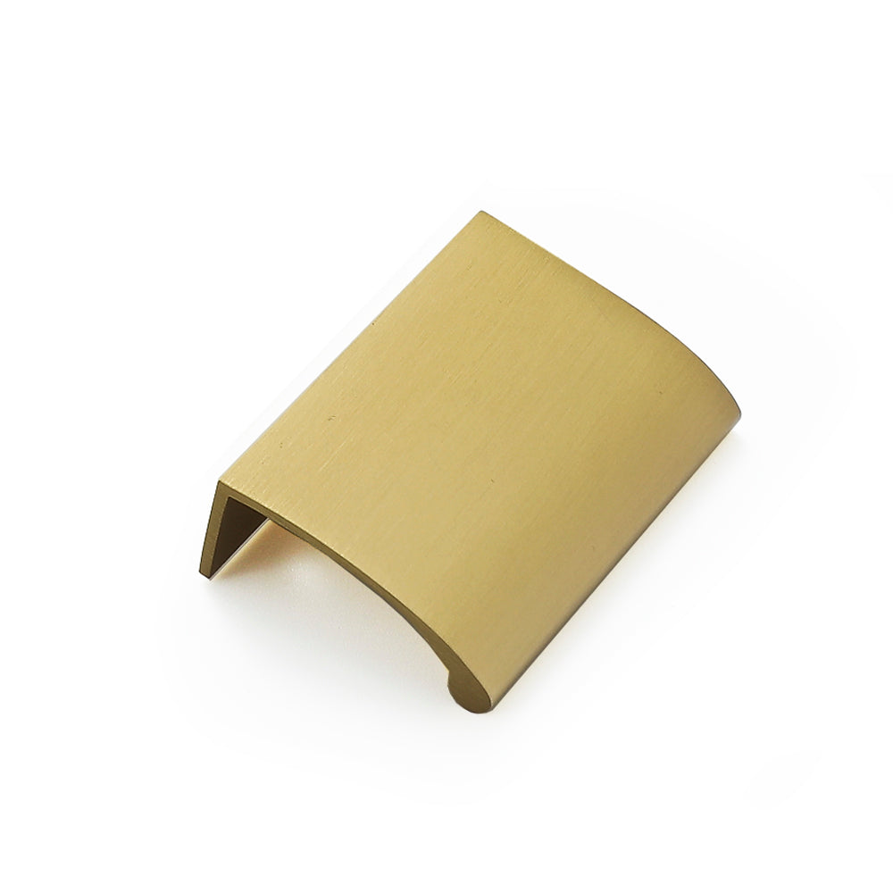 Deluge Solid Brushed Brass Pull Handle