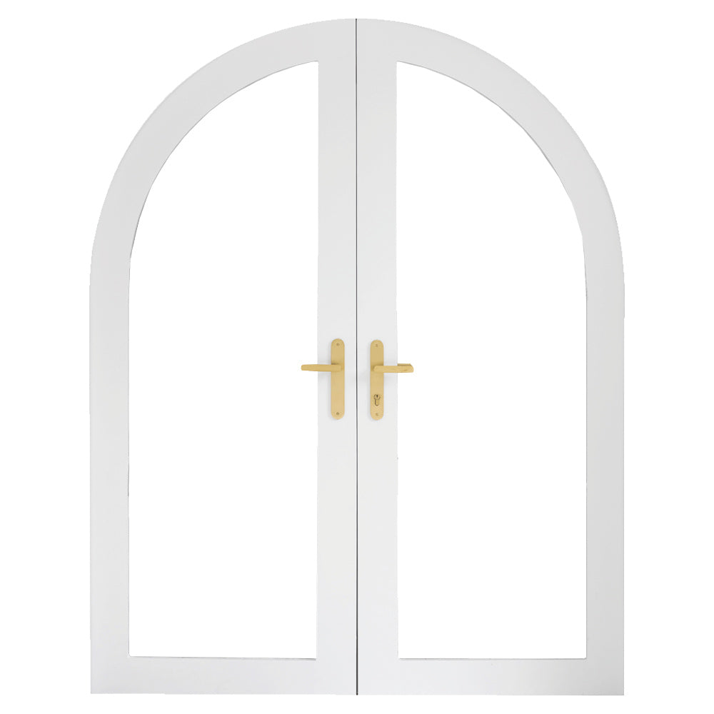 Byron Arched Double Front Door complete set