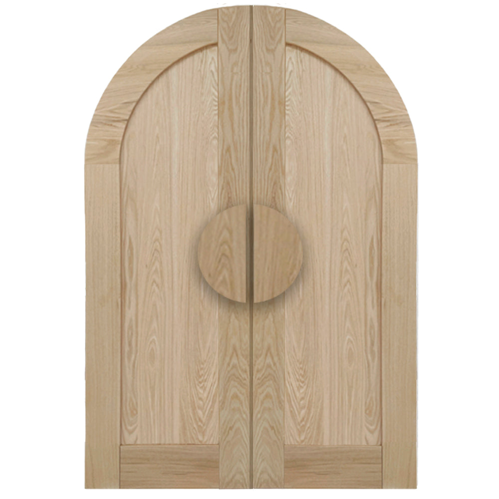 Gigi Arched double front door Hardwood