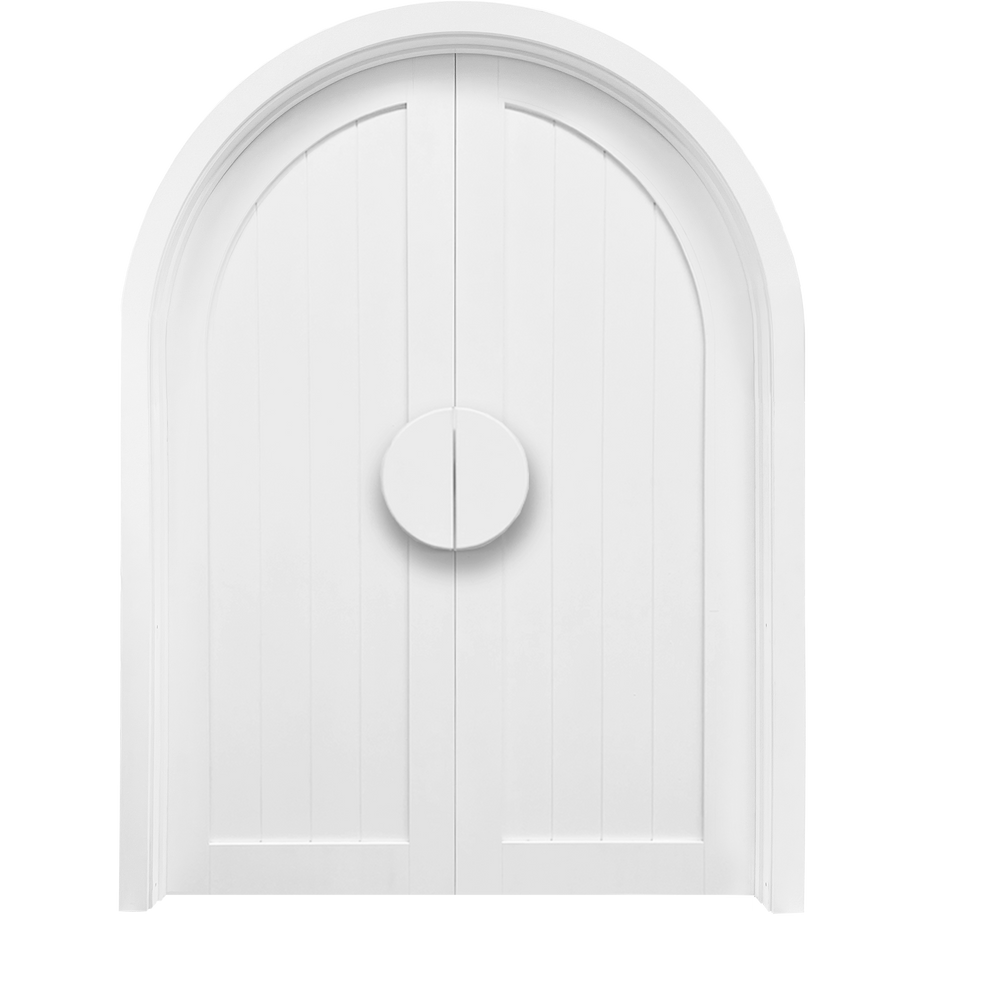 Gigi Arched double front door complete set