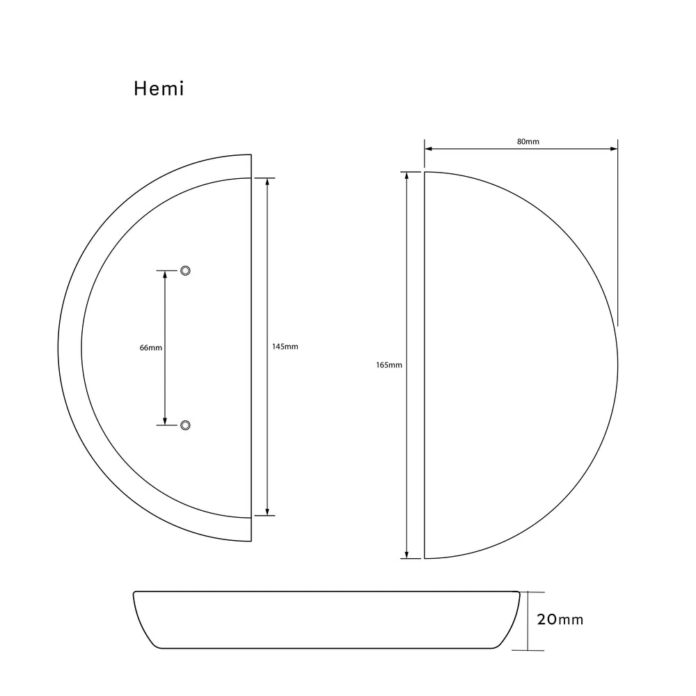 
                      
                        Hemi PORTO Marble Handle PAIR
                      
                    