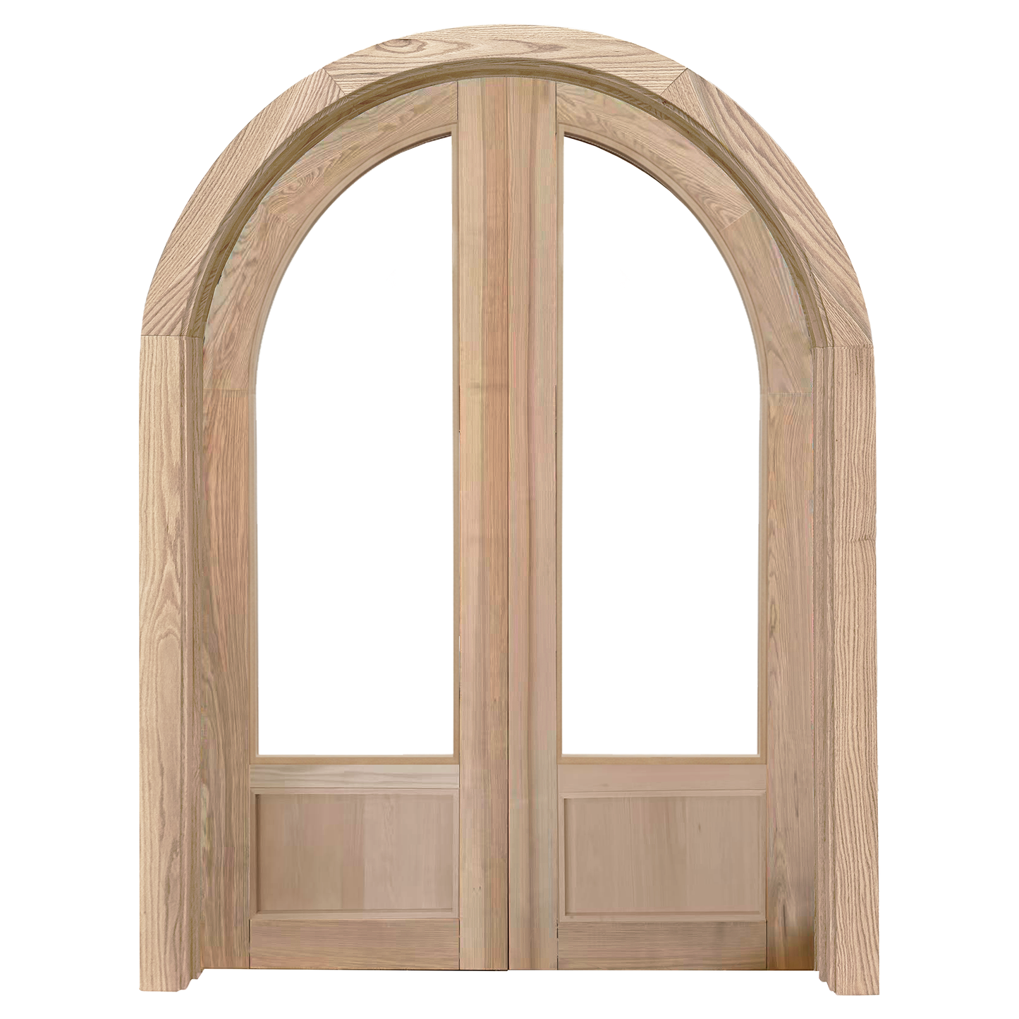 Michelle Entry Door Raw HARDWOOD complete set