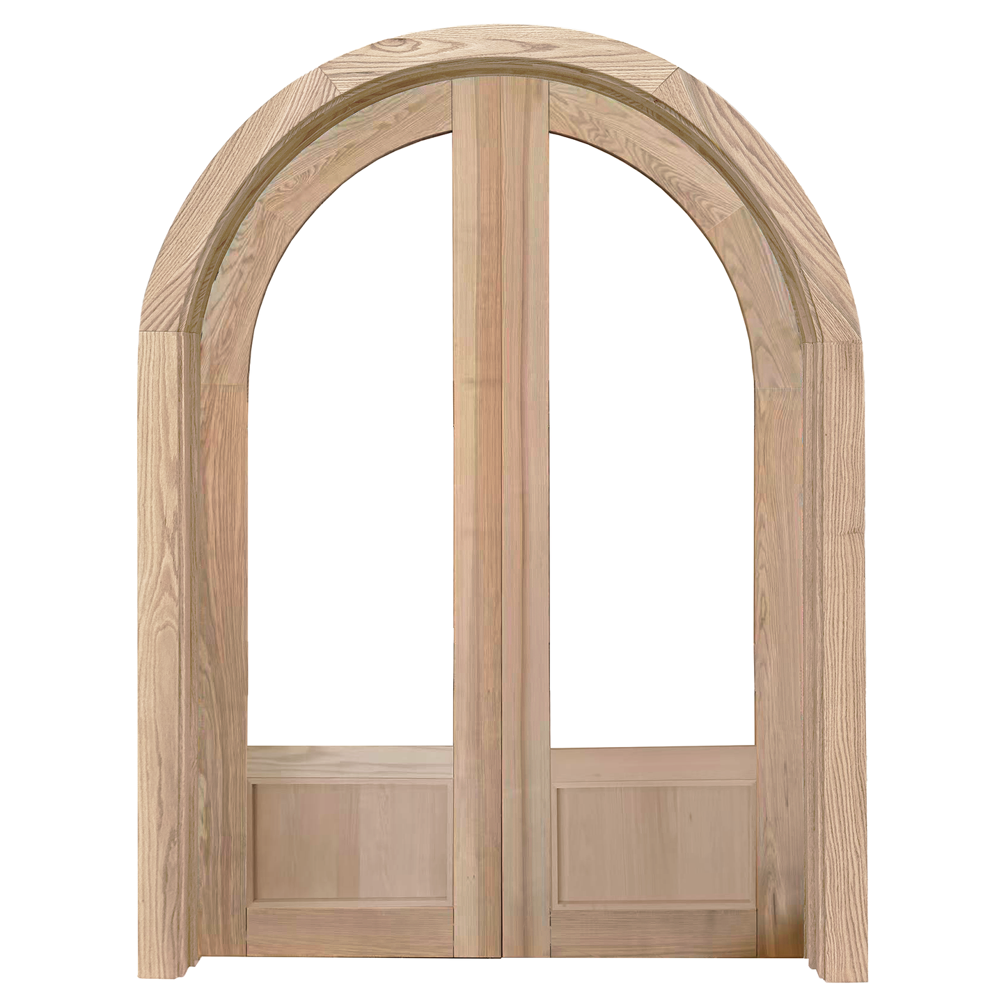 Michelle Entry Door Raw HARDWOOD complete set