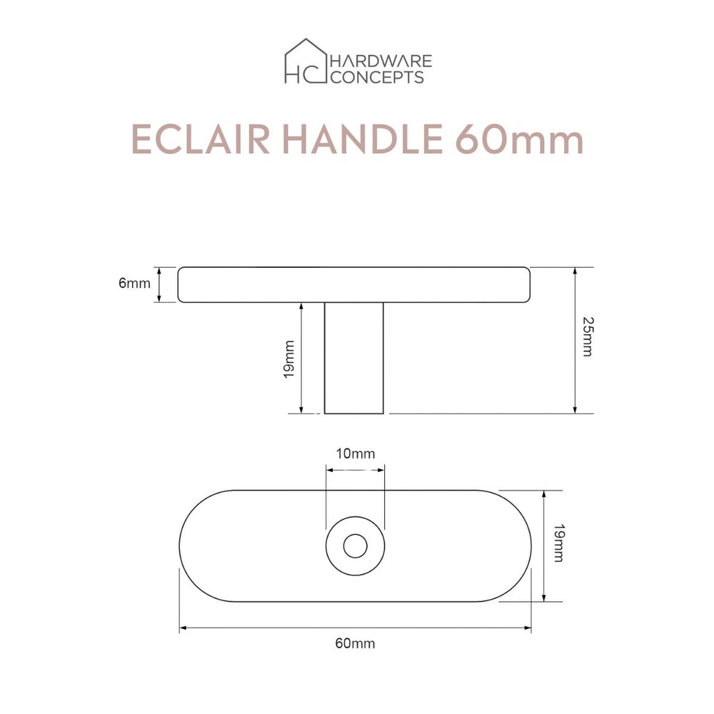 
                      
                        Eclair Tiny Solid Brass Pull Handle
                      
                    