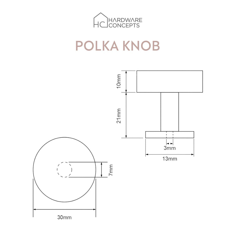 
                      
                        Polka Tumbled Copper Solid Brass Knob
                      
                    