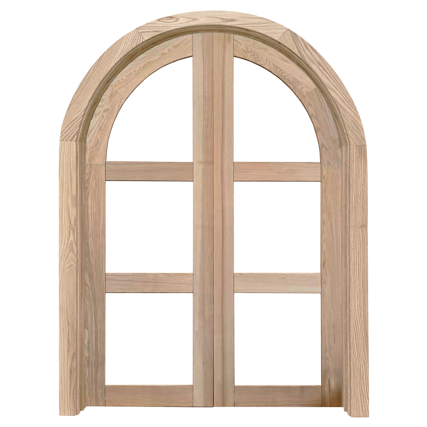 Suzie Entry Door Raw HARDWOOD complete set