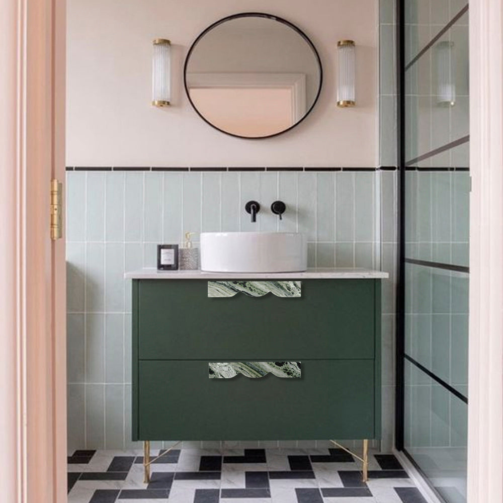 Billow Stone cabinet handles