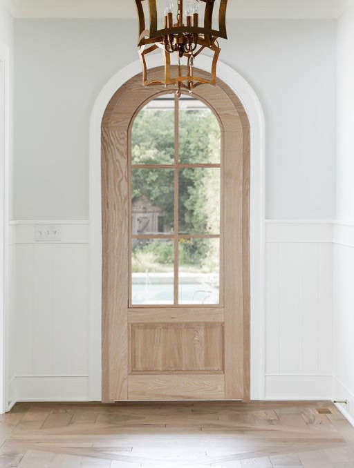 
                      
                        Lucy Raw red american Oak Arch Front Door
                      
                    