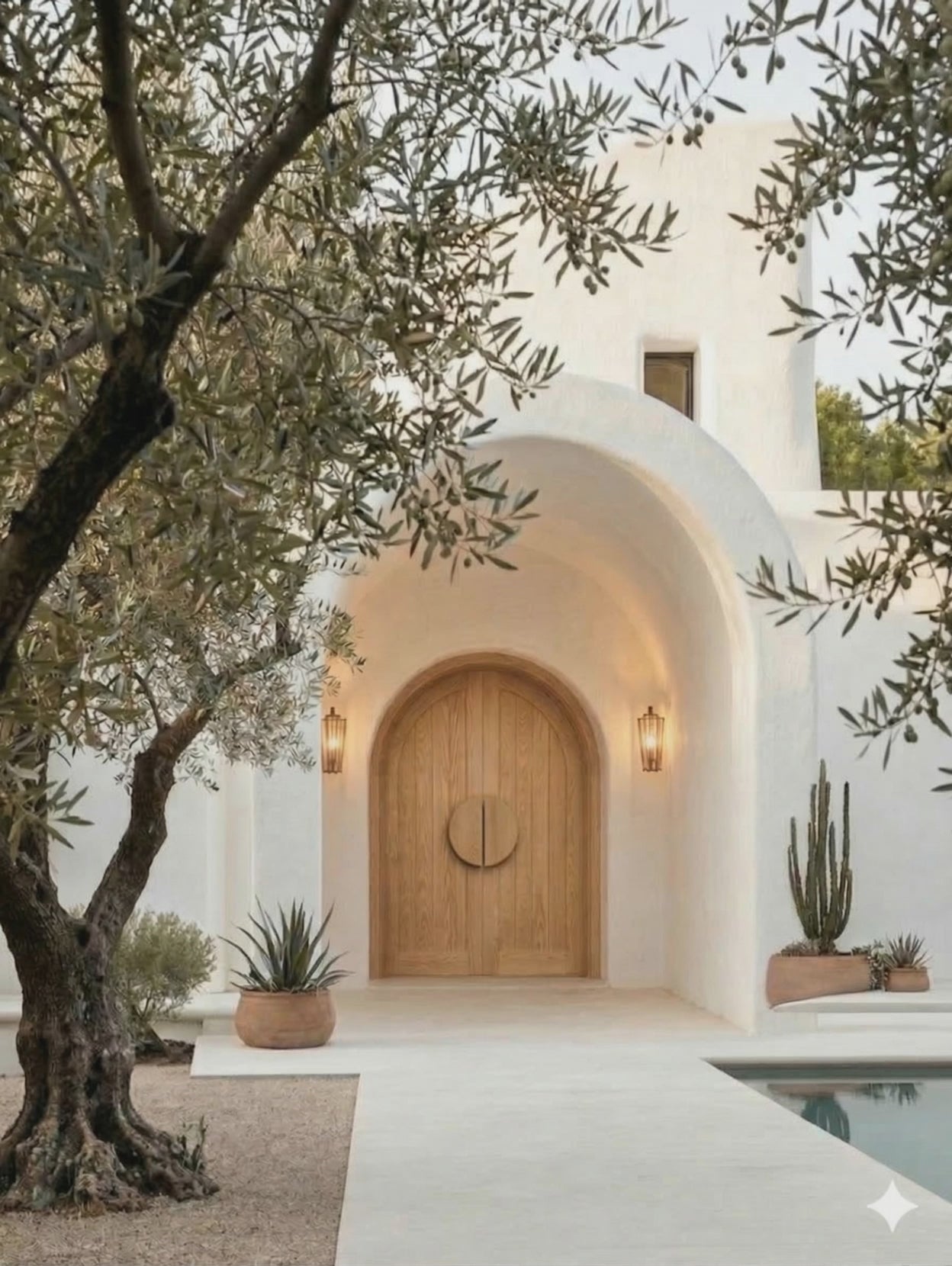 Gigi Arched double front door Hardwood