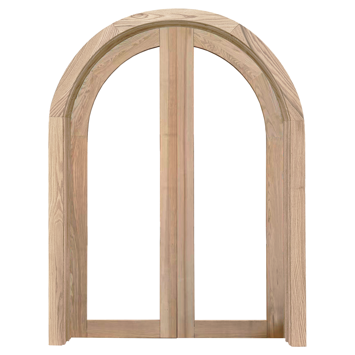 Byron Entry Door Raw HARDWOOD complete set