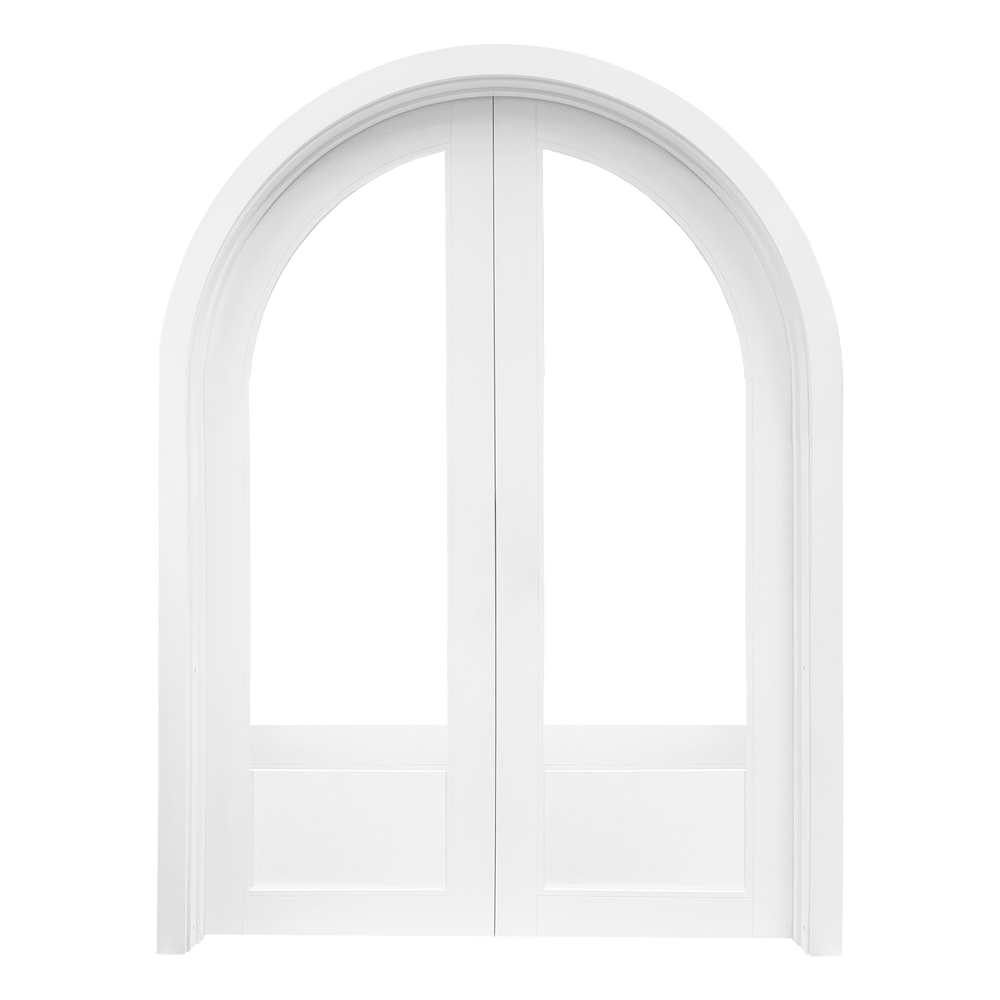 Michelle Arched Double Front Door complete set