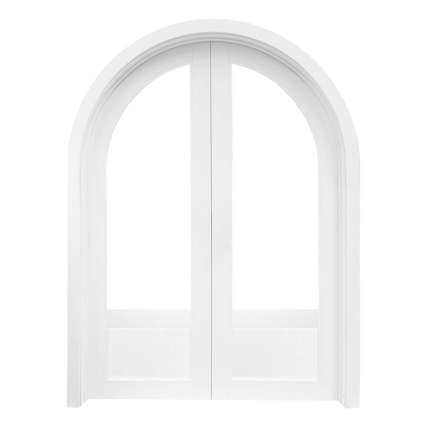 Michelle Arched Double Front Door complete set