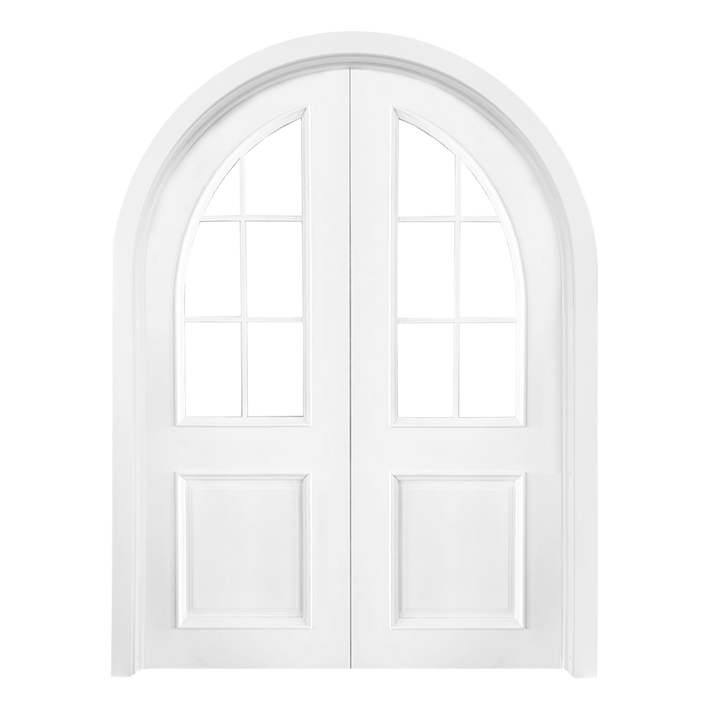 Monique Arch Double Front Door complete set