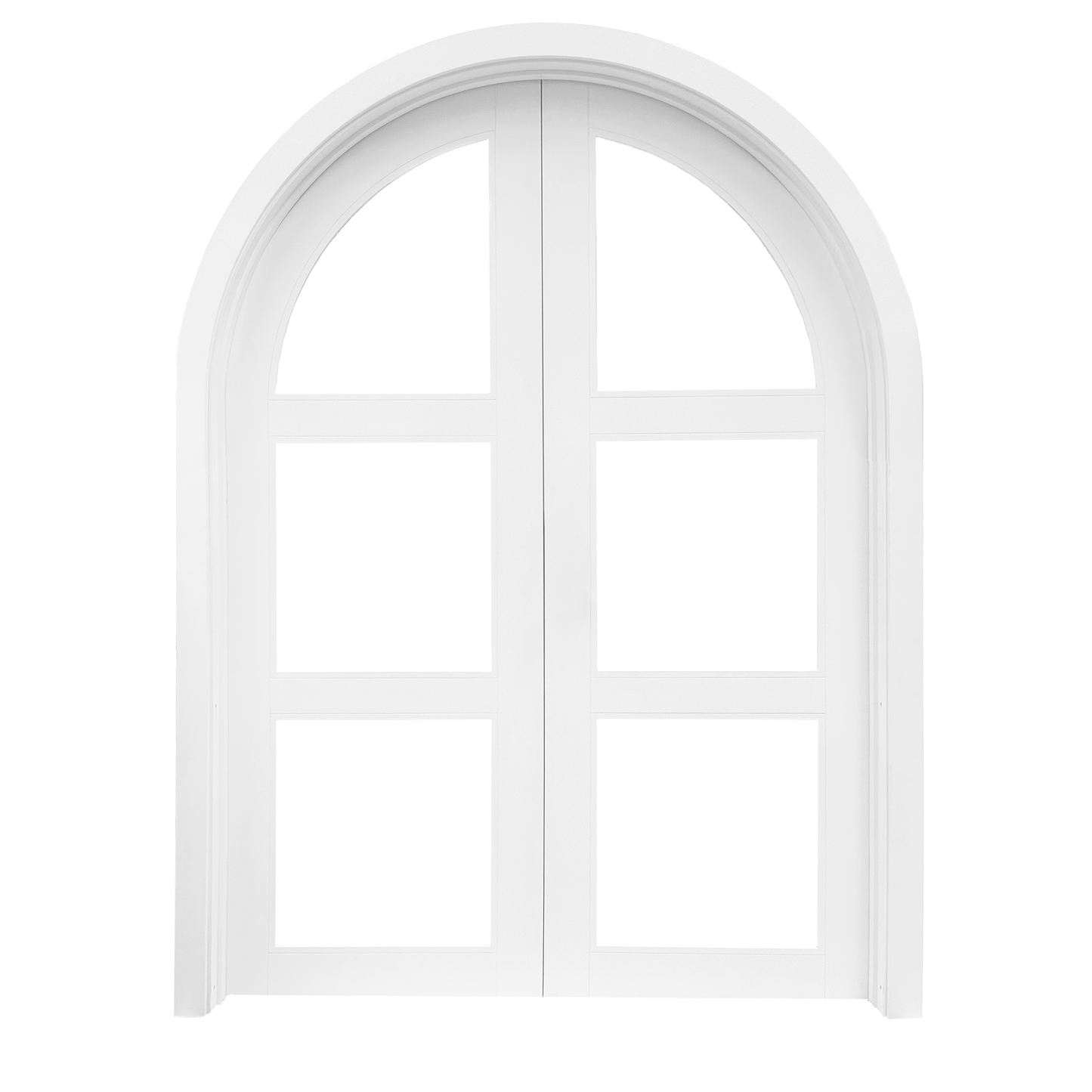 Suzie Arched Double Front Door complete set