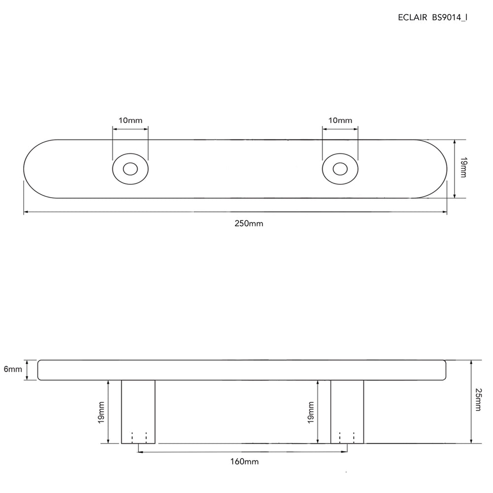
                      
                        Eclair White Solid Brass Pull Handle
                      
                    