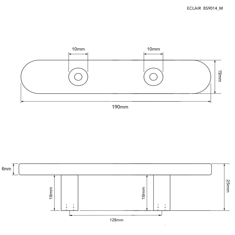 
                      
                        Eclair White Solid Brass Pull Handle
                      
                    