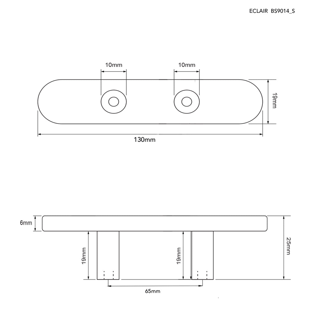 
                      
                        Eclair White Solid Brass Pull Handle
                      
                    